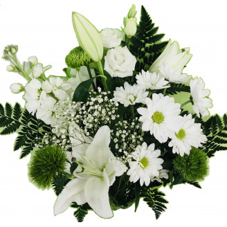 White And Emerald Medley bouquet